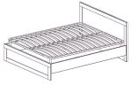 Postel 180 cm RIMOTTO, dub Wotan Postel 180 cm RIMOTTO, dub Wotan