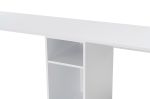 Twin Study Desk dvojitý psací stůl, bílá / zlatá Twin Study Desk dvojitý psací stůl, bílá / zlatá