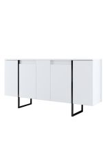 Luxe komoda na nožičkách, bílá / černá Luxe komoda na nožičkách, bílá / černá