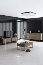 Luxe komoda na nožičkách, ořech / zlatá Luxe komoda na nožičkách, ořech / zlatá