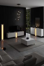 NOVA stojací LED lampa, bílá NOVA stojací LED lampa, bílá