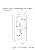 Arizona 4 Kapak koupelnová skříňka, bílá Arizona 4 Kapak koupelnová skříňka, bílá