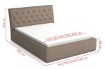 Postel ANTONIO 140x200 výběr ekokůže Postel ANTONIO 140x200 výběr ekokůže