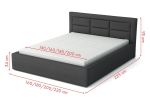 Postel AURELIA 140x200 výběr látek Postel AURELIA 140x200 výběr látek