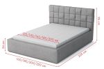 Postel VLADAN 160x200 výběr látek Postel VLADAN 160x200 výběr látek