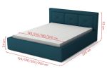 Postel MIRABEL PLUS 180x200 cm látka Victoria 14866 Postel MIRABEL PLUS 180x200 cm látka Victoria 14866