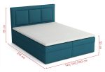 Postel s matrací s ÚP MIRABEL BOX 160x200 výběr látek Postel s matrací s ÚP MIRABEL BOX 160x200 výběr látek