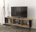 ARTHUR TV stolek, sapphire/ černý mramor/antracit ARTHUR TV stolek, sapphire/ černý mramor/antracit