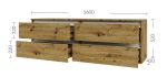IDEA skříňka pod TV 1600, Oak Artisan / Grafite grey IDEA skříňka pod TV 1600, Oak Artisan / Grafite grey