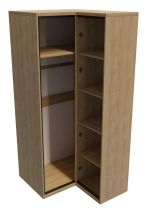 Šatní skříň rohová PILETAS M-14 dub hickory Šatní skříň rohová PILETAS M-14 dub hickory