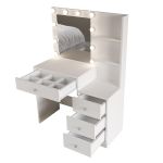 Home toaletní stolek s osvětlením 4S, bílá Home toaletní stolek s osvětlením 4S, bílá