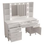 Home toaletní stolek s osvětlením 7S1D, bílá Home toaletní stolek s osvětlením 7S1D, bílá