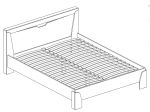 Postel 160 SANDRA wenge/dub tabaco Postel 160 SANDRA wenge/dub tabaco