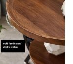Příruční stolek konferenční TUNNY ořech/černá Příruční stolek konferenční TUNNY ořech/černá