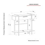 PITANGA luxusní konzolový stolek, rehab/černý mramor PITANGA luxusní konzolový stolek, rehab/černý mramor