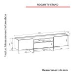 GARON TV stoje, pískovec/černá GARON TV stoje, pískovec/černá