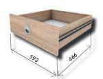 Zásuvky (2ks) 60x60 ke skříni dub sonoma Zásuvky (2ks) 60x60 ke skříni dub sonoma