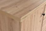Šatní skříň se zrcadlem 200, barva dub artisan/černá Šatní skříň se zrcadlem 200, barva dub artisan/černá