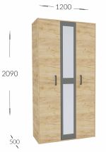 Ložnicová sestava BOXBY, barva bílá mat/dub coastland satin Ložnicová sestava BOXBY, barva bílá mat/dub coastland satin