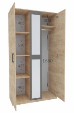 Ložnicová sestava BOXBY, barva bílá mat/dub coastland satin Ložnicová sestava BOXBY, barva bílá mat/dub coastland satin