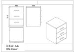 ALATRI kancelářský set se skříňkou, dub/černá ALATRI kancelářský set se skříňkou, dub/černá