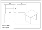 COLIMA kancelářský set s regálem, bílá COLIMA kancelářský set s regálem, bílá