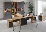 Vitrína 4D OFFICE KIT dub apalačský/antracit Vitrína 4D OFFICE KIT dub apalačský/antracit