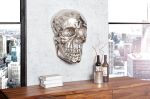 Nástěnná dekorace SKULL 40 CM stříbrná Nástěnná dekorace SKULL 40 CM stříbrná