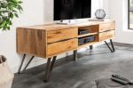 Televizní stolek LIVING EDGE 160 CM divoký dub/antracitová Televizní stolek LIVING EDGE 160 CM divoký dub/antracitová