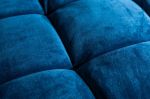 Luxusní pohovka COZY VELVET 220 CM modrá samet Luxusní pohovka COZY VELVET 220 CM modrá samet