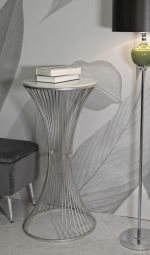 Odkládací stolek FUNNEL 100 CM bílý mramor Odkládací stolek FUNNEL 100 CM bílý mramor