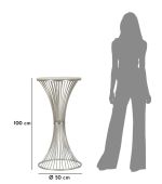 Odkládací stolek FUNNEL 100 CM bílý mramor Odkládací stolek FUNNEL 100 CM bílý mramor