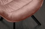 Židlo-křeslo DUTCH COMFORT tmavě růžové samet Židlo-křeslo DUTCH COMFORT tmavě růžové samet