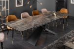 Jídelní stůl EUPHORIA DARK MRAMOR 180-220-260 CM keramika rozkládací Jídelní stůl EUPHORIA DARK MRAMOR 180-220-260 CM keramika rozkládací