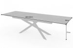 Jídelní stůl EUPHORIA LAVA 180-220-260 CM keramika rozkládací Jídelní stůl EUPHORIA LAVA 180-220-260 CM keramika rozkládací