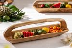 Miska NATURE 60 CM masiv teak s rukojetí Miska NATURE 60 CM masiv teak s rukojetí