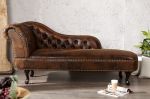Lenoška CHESTERFIELD antik hnědá mikrovlákno Lenoška CHESTERFIELD antik hnědá mikrovlákno