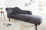 Lenoška CHESTERFIELD antik šedá mikrovlákno Lenoška CHESTERFIELD antik šedá mikrovlákno