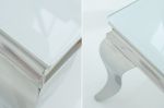 Konferenční stolek MODERN BAROCCO 100 CM bílý Konferenční stolek MODERN BAROCCO 100 CM bílý