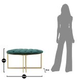 Pokojová lavice XENIA 90 CM zelená Pokojová lavice XENIA 90 CM zelená