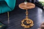 Odkládací stolek CHAIN GOLD 55 CM masiv mango Odkládací stolek CHAIN GOLD 55 CM masiv mango