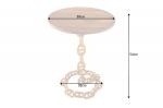 Odkládací stolek CHAIN GOLD 55 CM masiv mango Odkládací stolek CHAIN GOLD 55 CM masiv mango