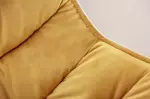 Barová židle DUTCH COMFORT tmavě žlutá samet Barová židle DUTCH COMFORT tmavě žlutá samet