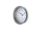 Venkovní nástěnné hodiny NeXtime POPPY stříbrné Venkovní nástěnné hodiny NeXtime POPPY stříbrné