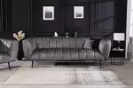 Pohovka NOBLESSE 3M 225 CM šedá samet Pohovka NOBLESSE 3M 225 CM šedá samet