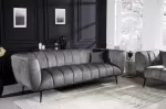 Pohovka NOBLESSE 3M 225 CM šedá samet Pohovka NOBLESSE 3M 225 CM šedá samet