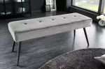 Lavice BOUTIQUE 100 CM šedá samet Lavice BOUTIQUE 100 CM šedá samet
