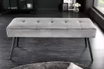 Lavice BOUTIQUE 100 CM šedá samet Lavice BOUTIQUE 100 CM šedá samet