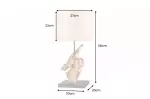 Stolní lampa HYPNOTIC 60 CM masiv teak Stolní lampa HYPNOTIC 60 CM masiv teak