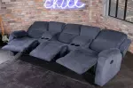 3SET televizní křeslo HOLLYWOOD tmavě šedé strukturovaná látka 3SET televizní křeslo HOLLYWOOD tmavě šedé strukturovaná látka